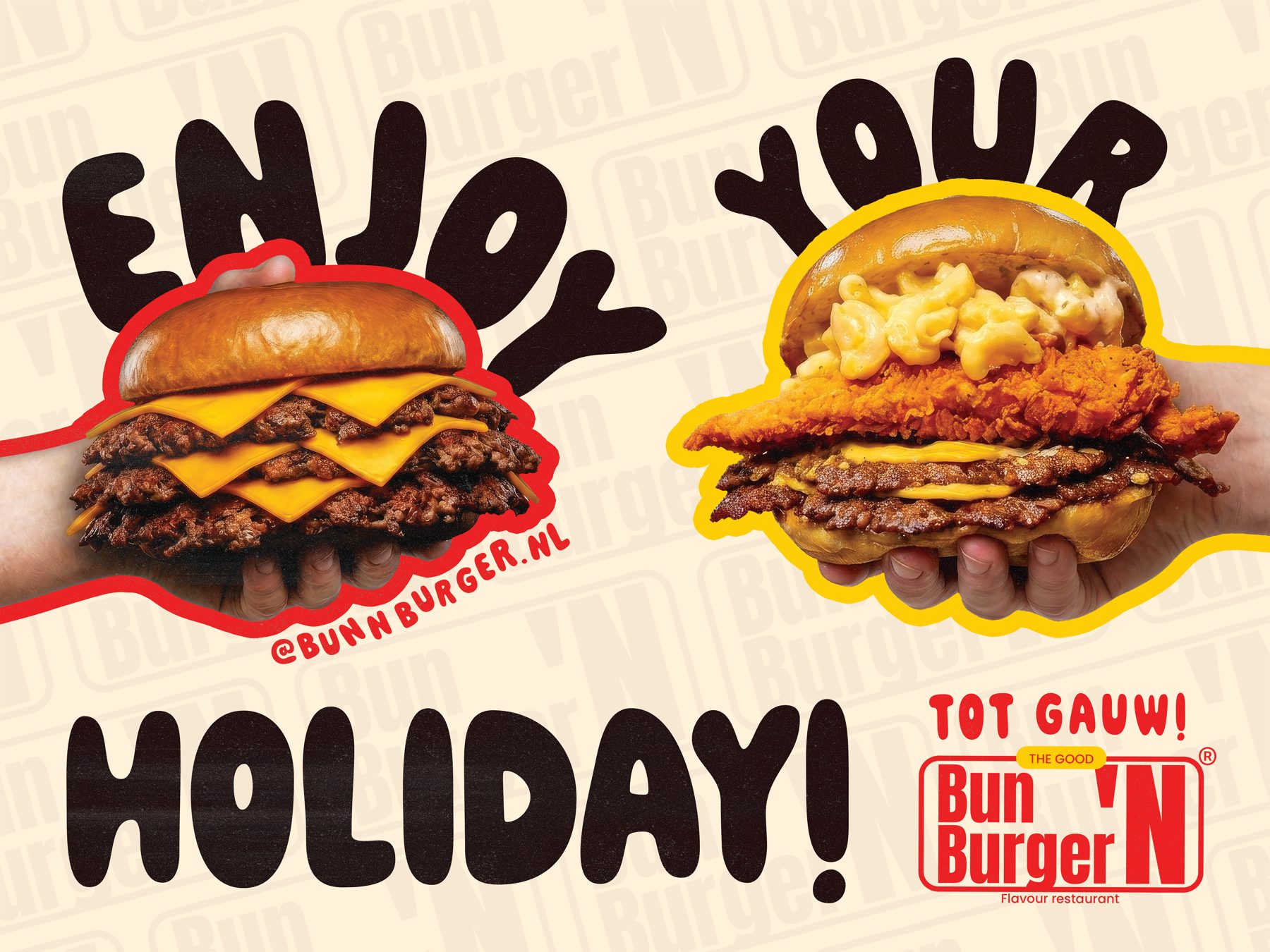 Bun 'N Burger 'Enjoy your holiday' billboard